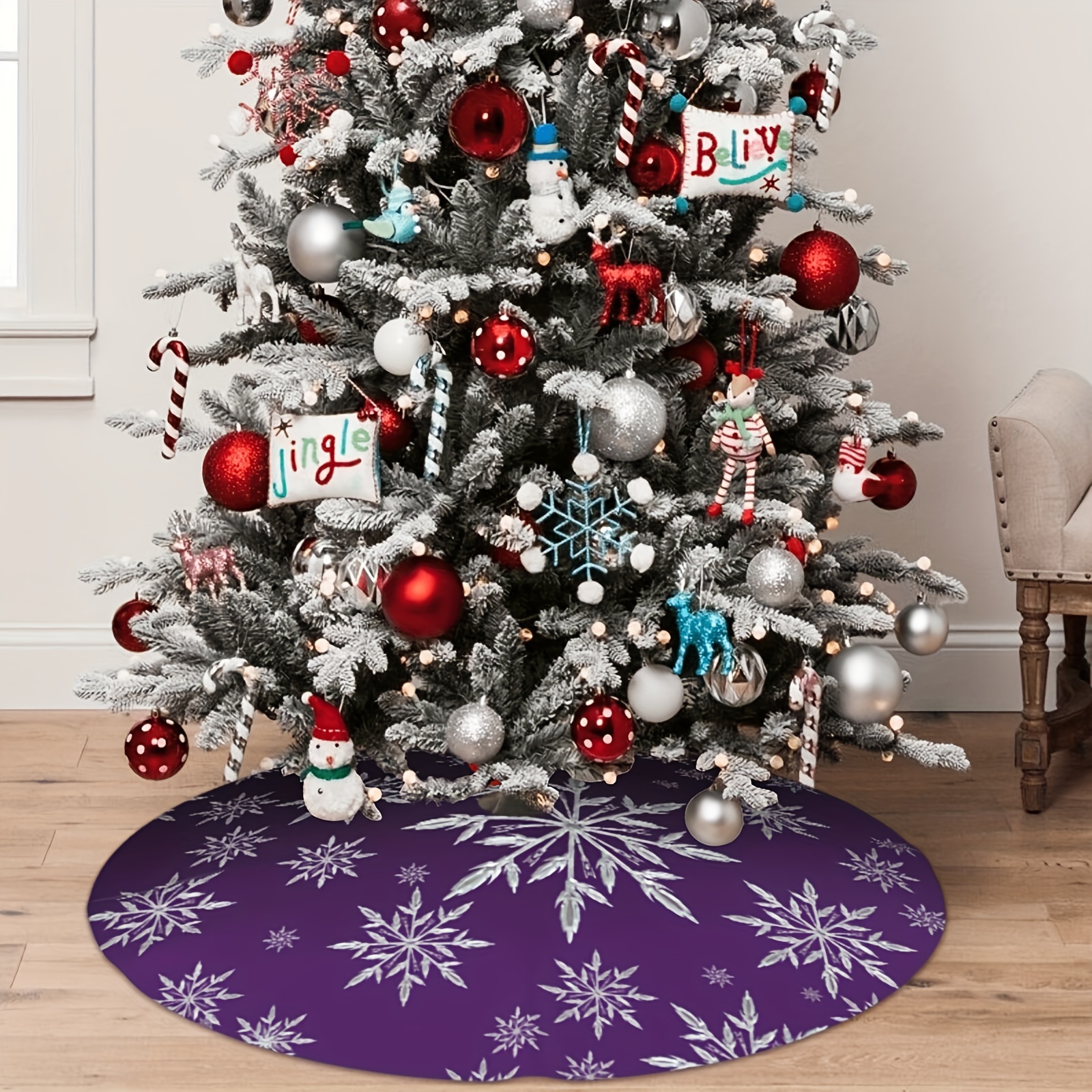 VIKAMA Deep Purple Snowflake P - Family Tree Print reseña y precio