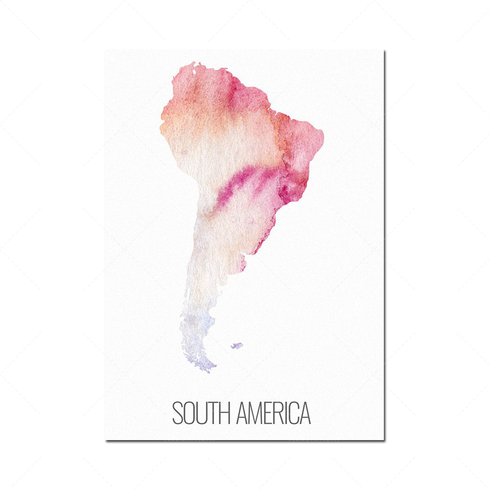 6 continent poster set, North  - Custom Star Map reseña y precio