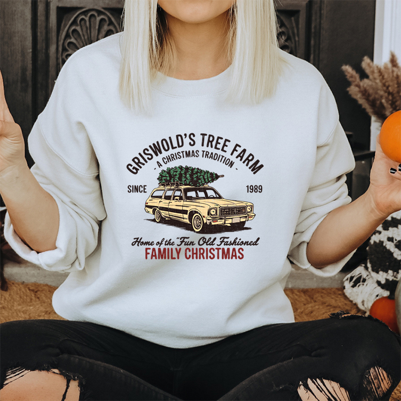 Family Christmas Tree Farm Gra - Family Tree Print reseña y precio