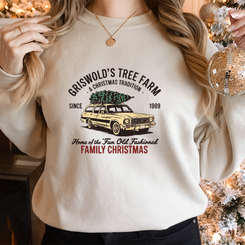 Family Christmas Tree Farm Gra - Family Tree Print reseña y precio