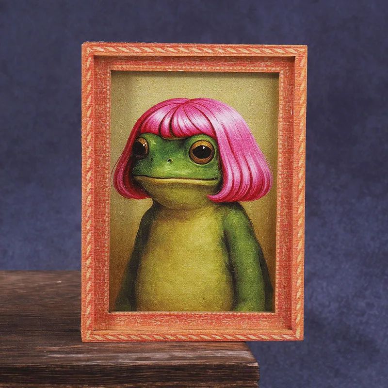 Mini Wooden Photo Frame Frog F - Engraved Wood Frame reseña y precio