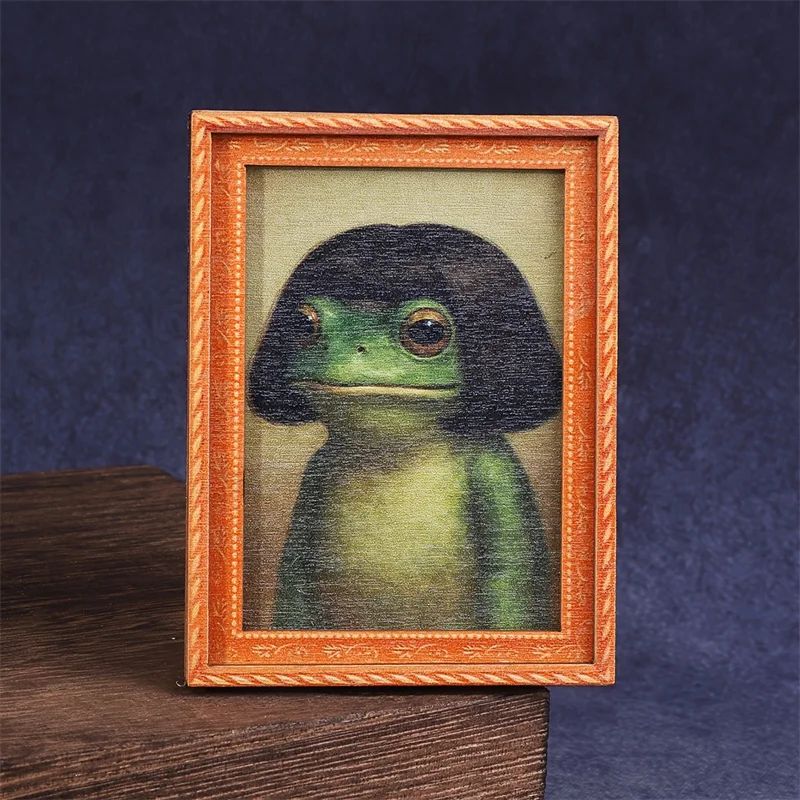 Mini Wooden Photo Frame Frog F - Engraved Wood Frame reseña y precio