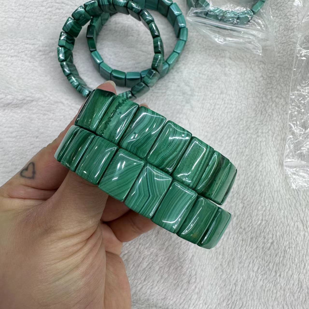Genuine Natural Green Malachit - Coordinates Bracelet reseña y precio