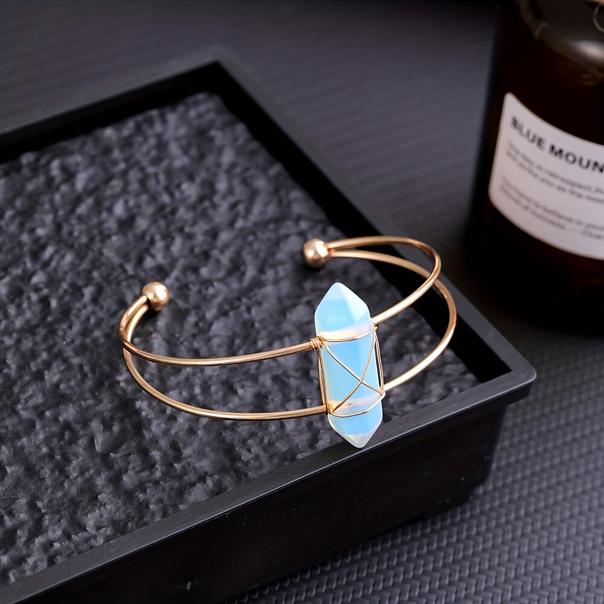 YEEVAA 1pc Natural Crystal Gem - Coordinates Bracelet reseña y precio