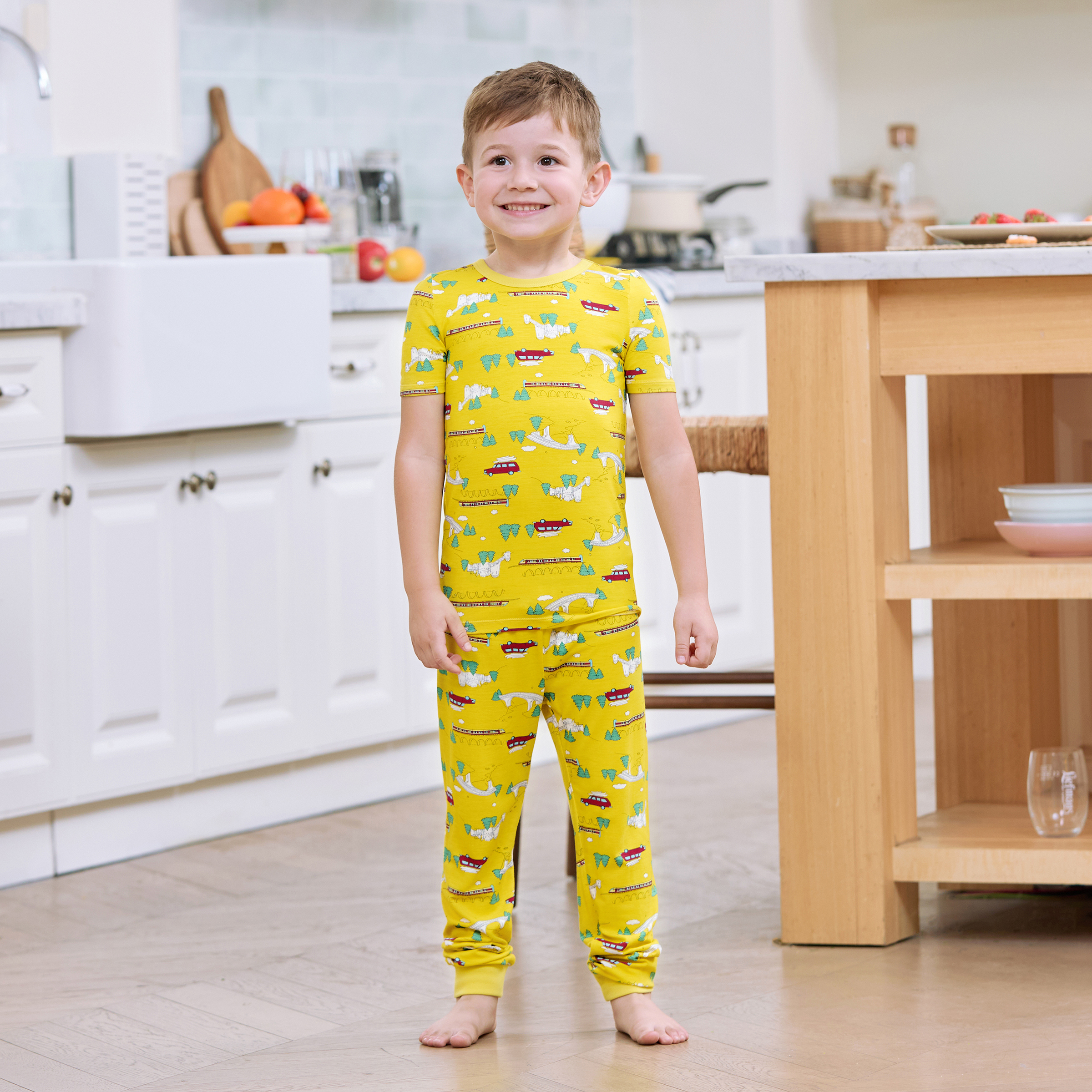 PatPat Bamboo Family Yellow PJ - Family Tree Print reseña y precio