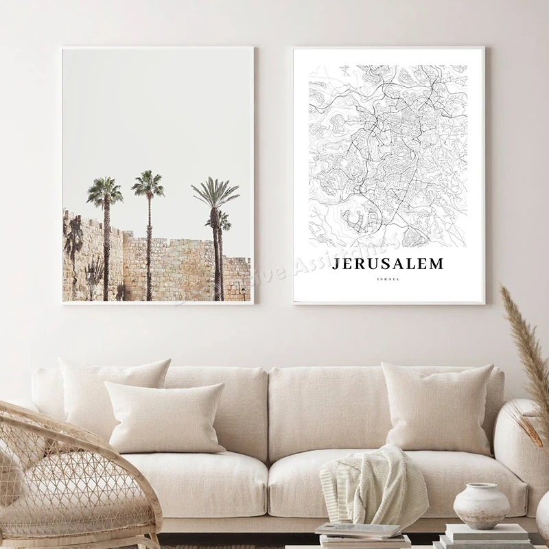 Tel Aviv Map Print Israel City - Custom Star Map reseña y precio