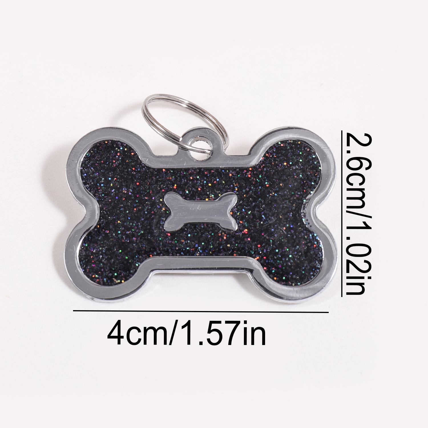 Glitter Custom Text Dog Tags C - Pet Portrait Custom reseña y precio