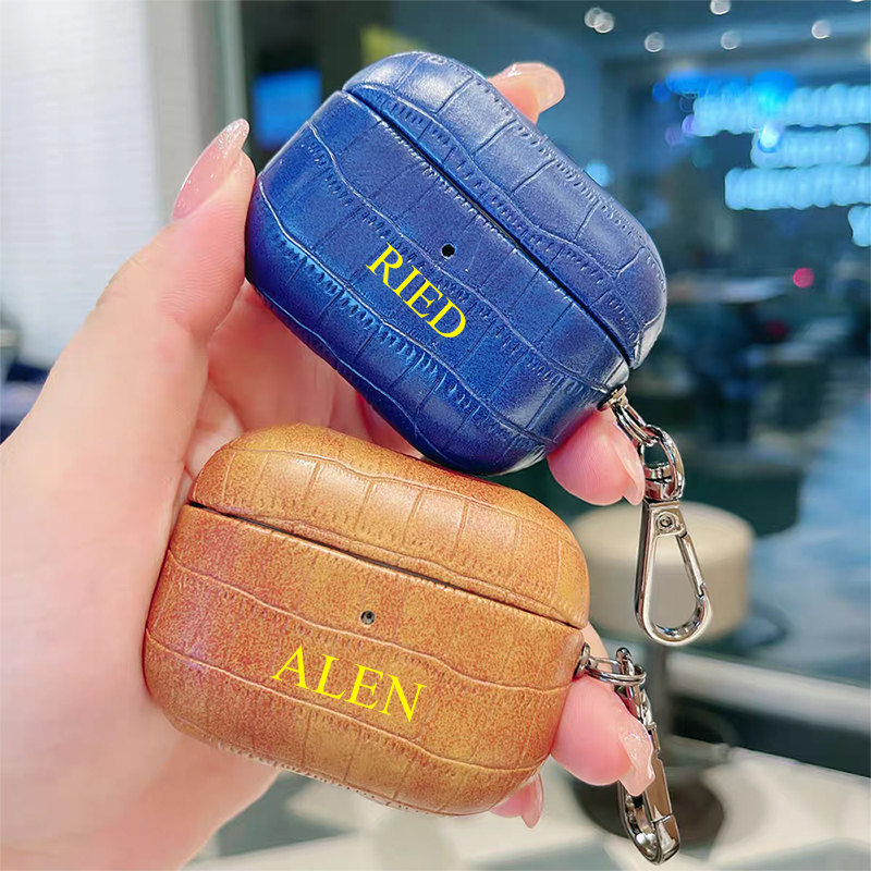 Custom Name Crocodile Leather  - Monogram Keychain Leather reseña y precio