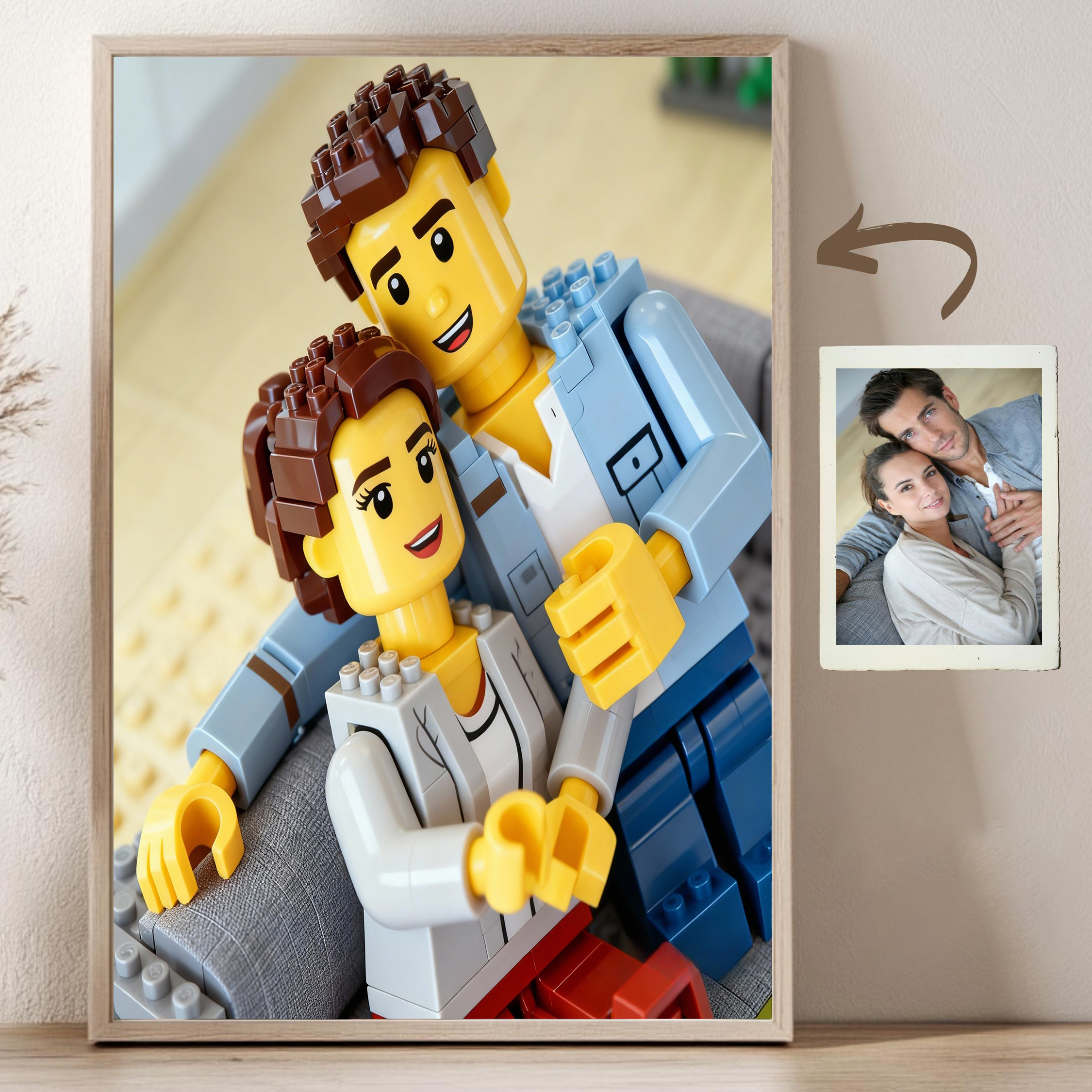 Custom Cartoon Building Block  - Custom Map Poster reseña y precio