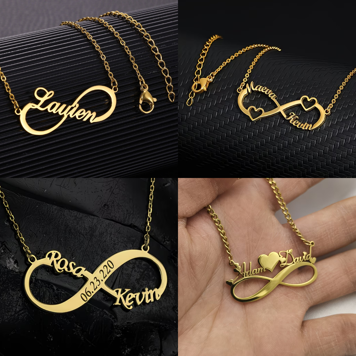 Custom Name Infinity Necklaces - Name Necklace Custom reseña y precio