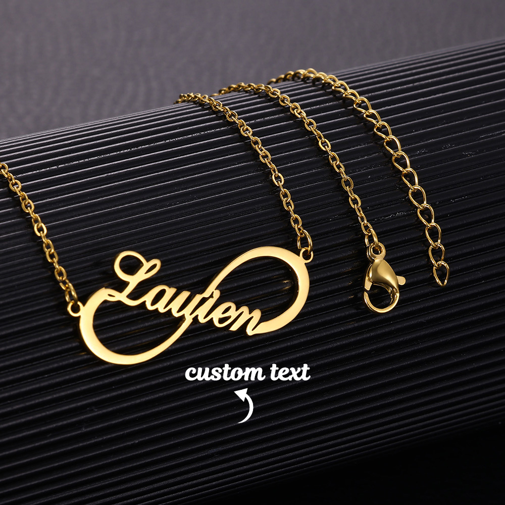 Custom Name Infinity Necklaces - Name Necklace Custom reseña y precio