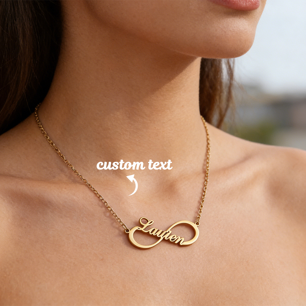 Custom Name Infinity Necklaces - Name Necklace Custom reseña y precio