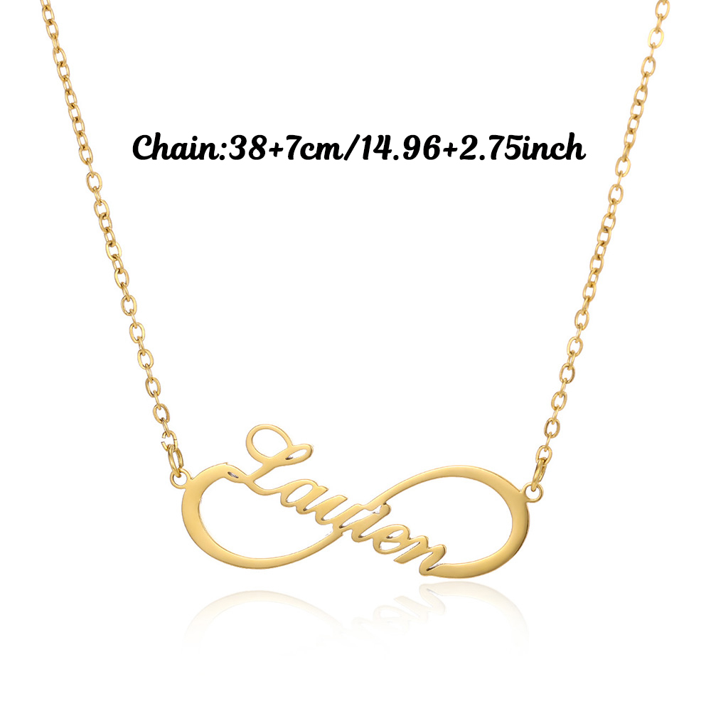 Custom Name Infinity Necklaces - Name Necklace Custom reseña y precio