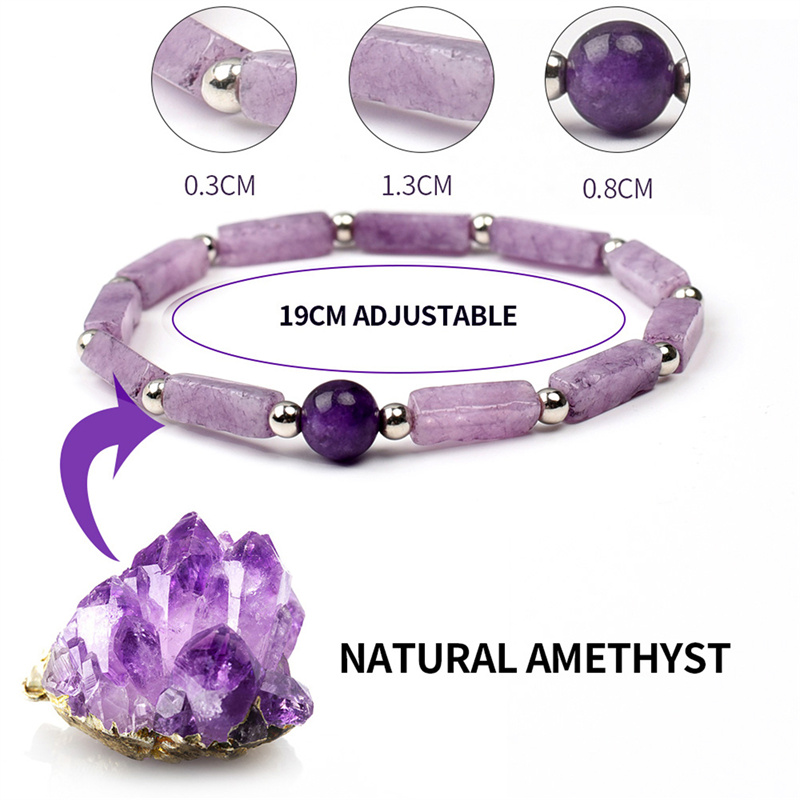 1Pcs Amethyst Body-purify Slim - Coordinates Bracelet reseña y precio