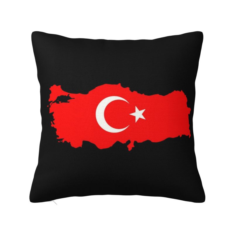 Custom Turkey Flag Map Pillow  - Custom Star Map reseña y precio