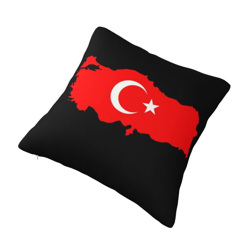 Custom Turkey Flag Map Pillow  - Custom Star Map reseña y precio