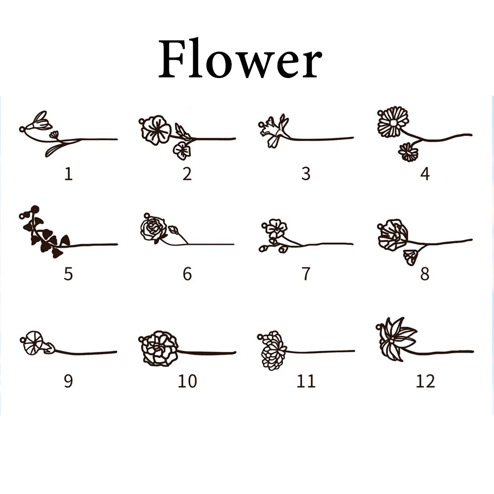 Haiyufly Personalized Custom N - Birth Flower Necklace reseña y precio