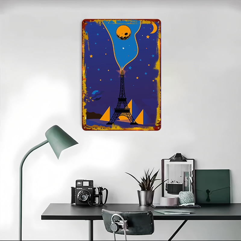 Eiffel Tower Night Sky Poster  - Custom Night Sky reseña y precio