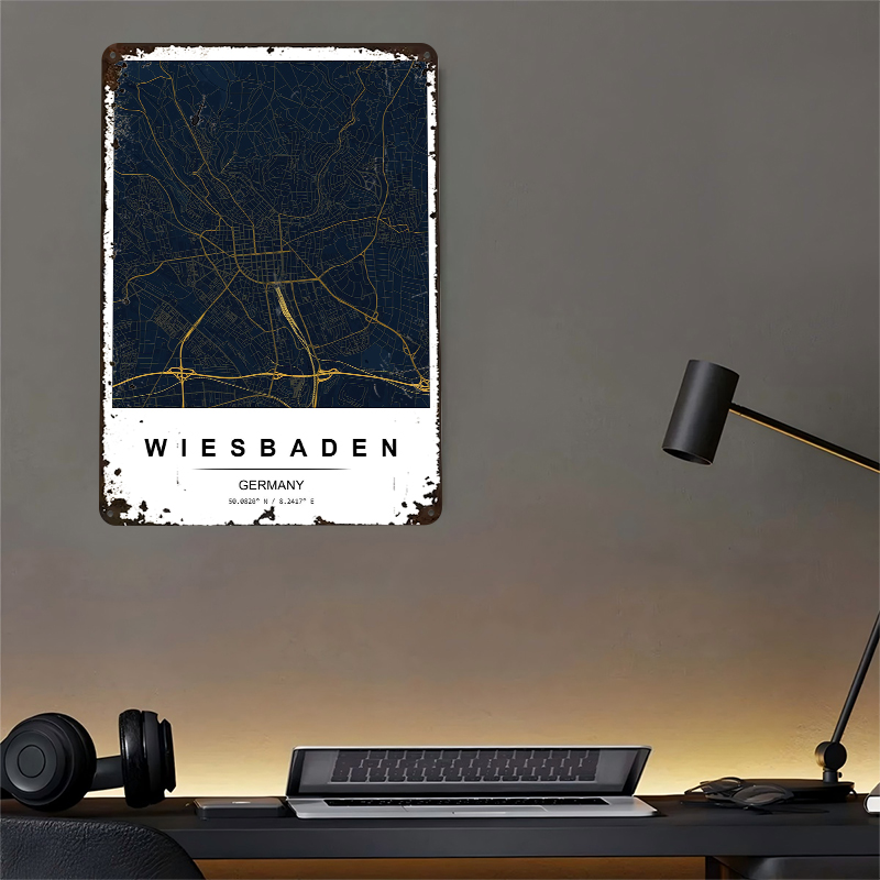 Wiesbaden City Map Printed Pos - Custom Map Poster reseña y precio