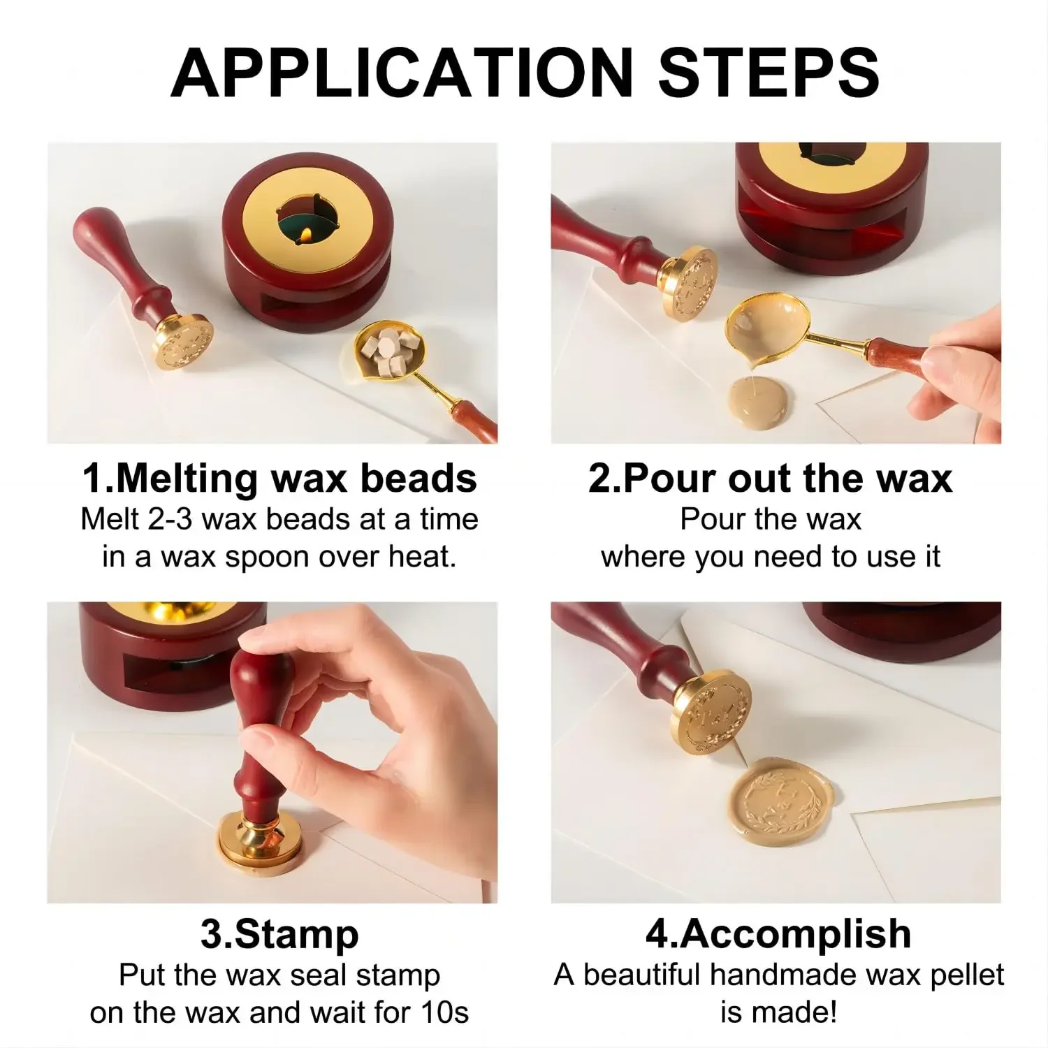 Custom Wax Seal Stamp Kit Doub - Wax Seal Letter Kit reseña y precio