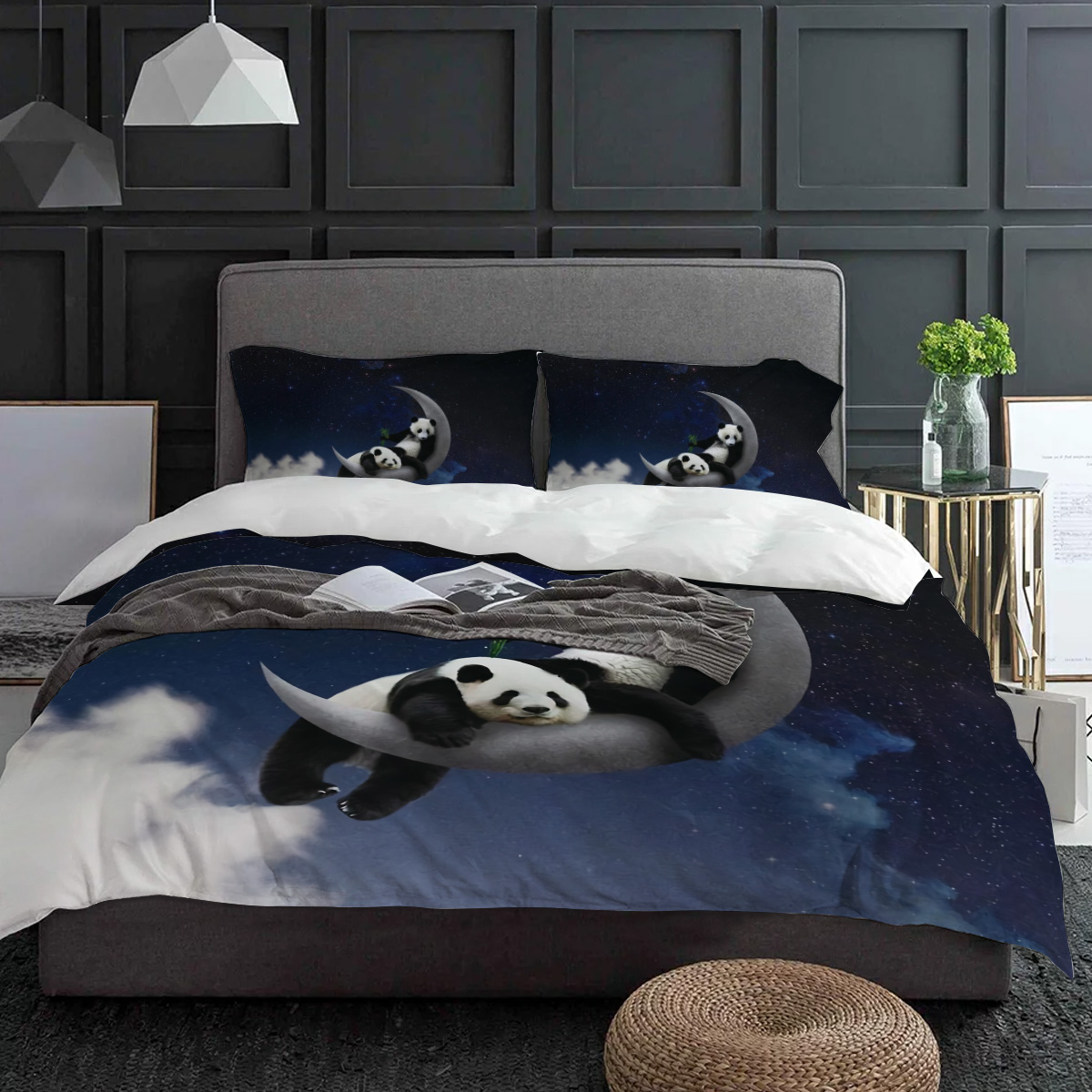 Moon Night Sky Panda Bamboo St - Custom Night Sky reseña y precio