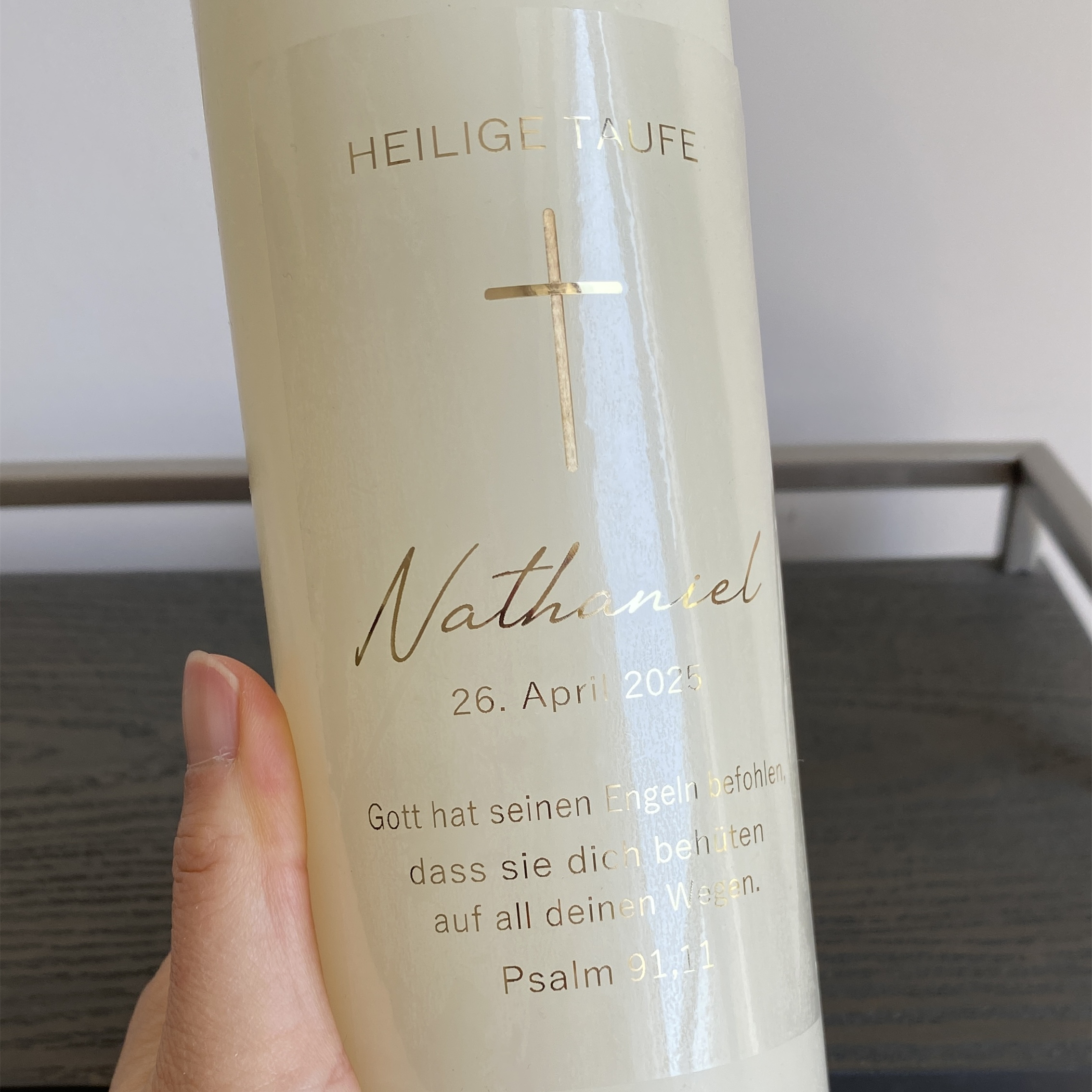 Personalized My Holy Baptism C - Personalised Candle Label reseña y precio