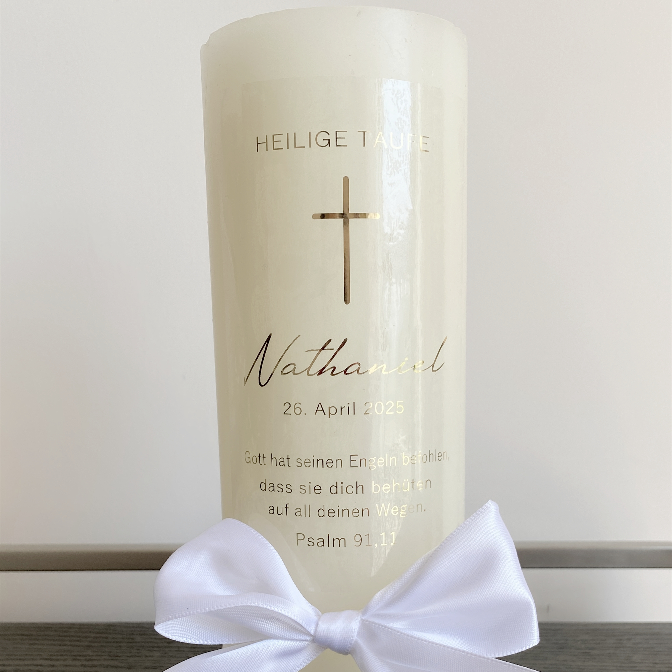 Personalized My Holy Baptism C - Personalised Candle Label reseña y precio