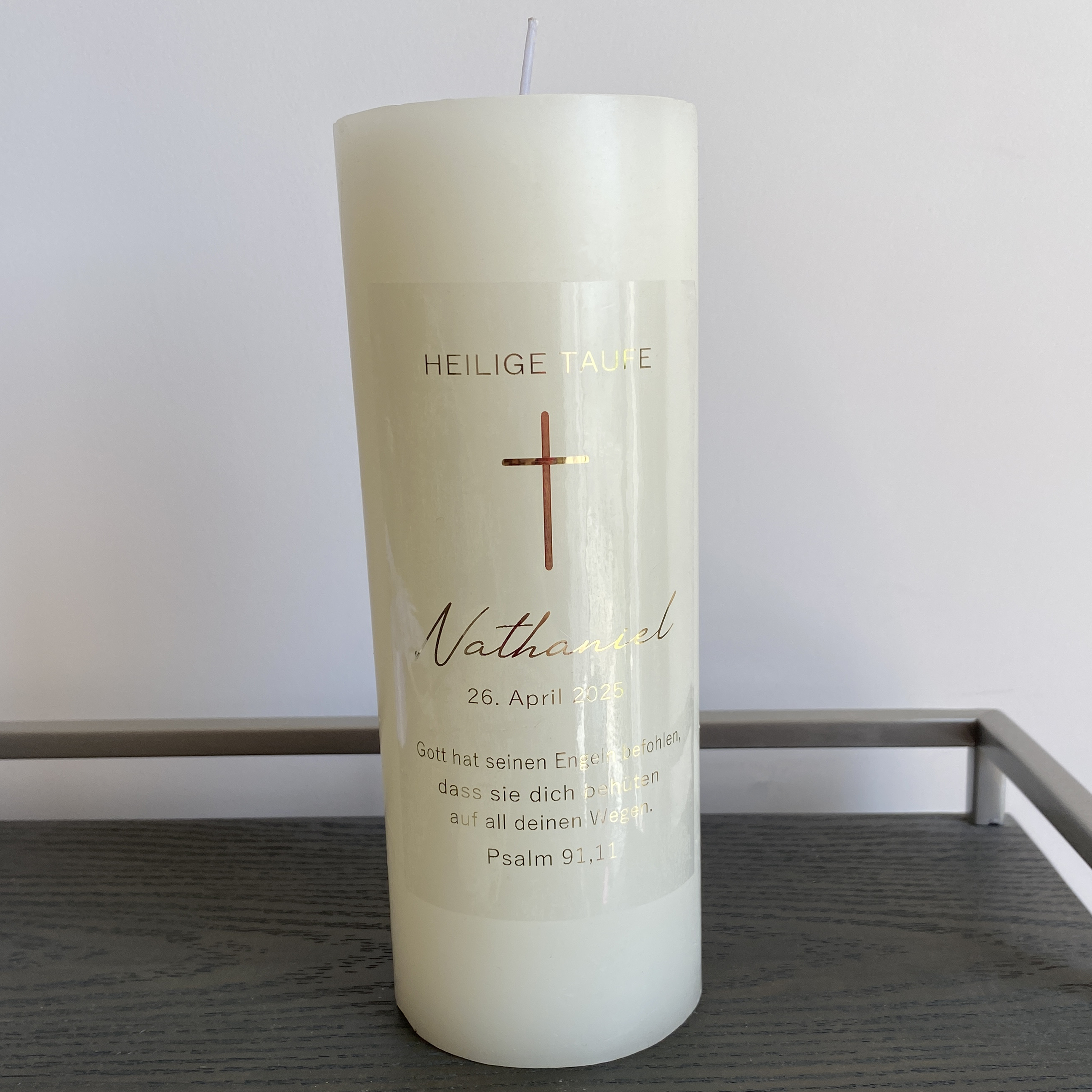 Personalized My Holy Baptism C - Personalised Candle Label reseña y precio