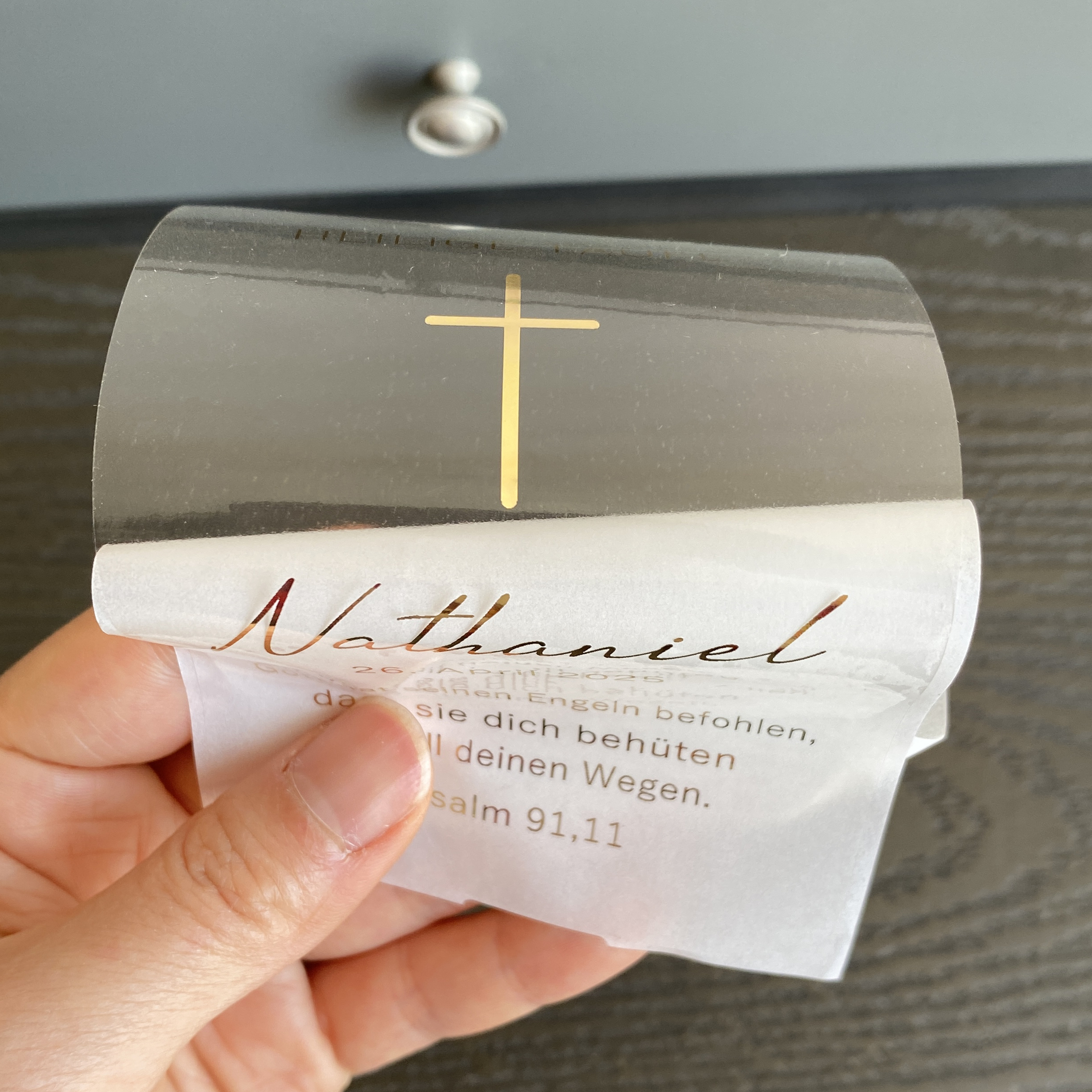 Personalized My Holy Baptism C - Personalised Candle Label reseña y precio