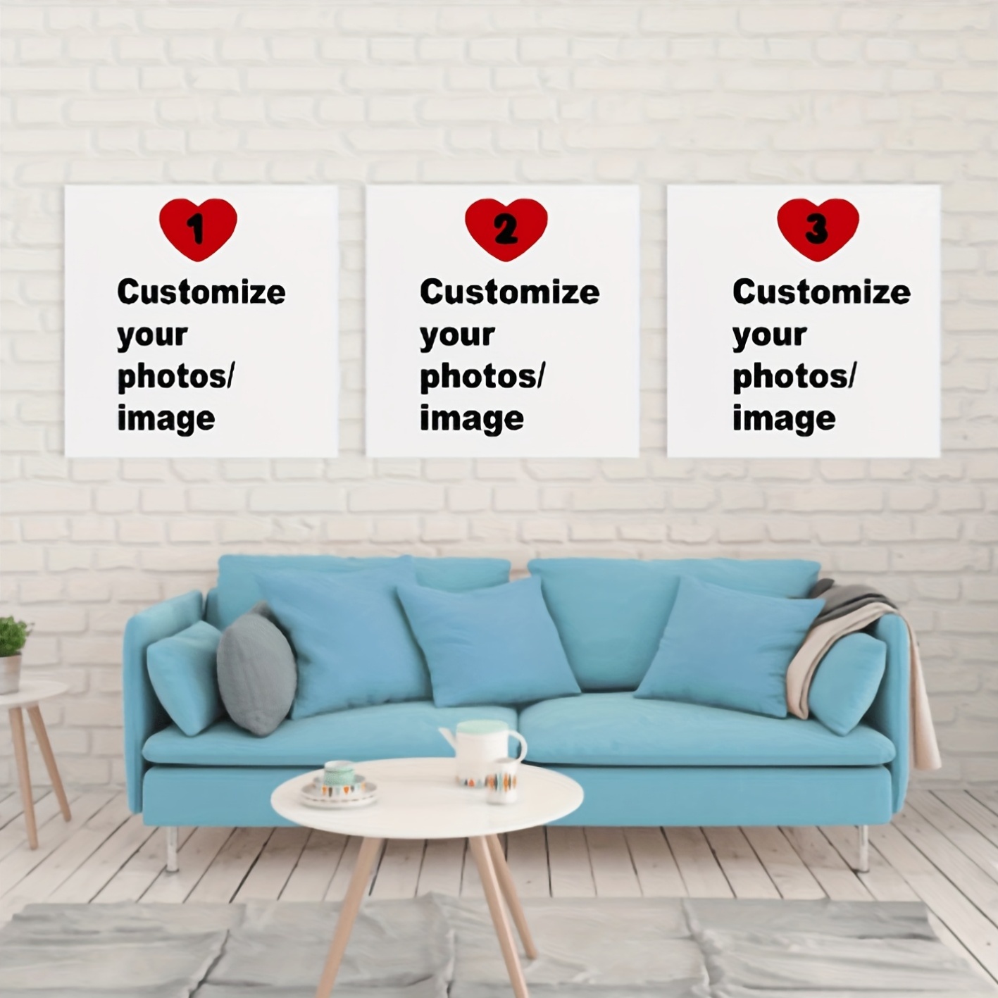 3pcs/set Custom Square Canvas  - Pet Portrait Custom reseña y precio