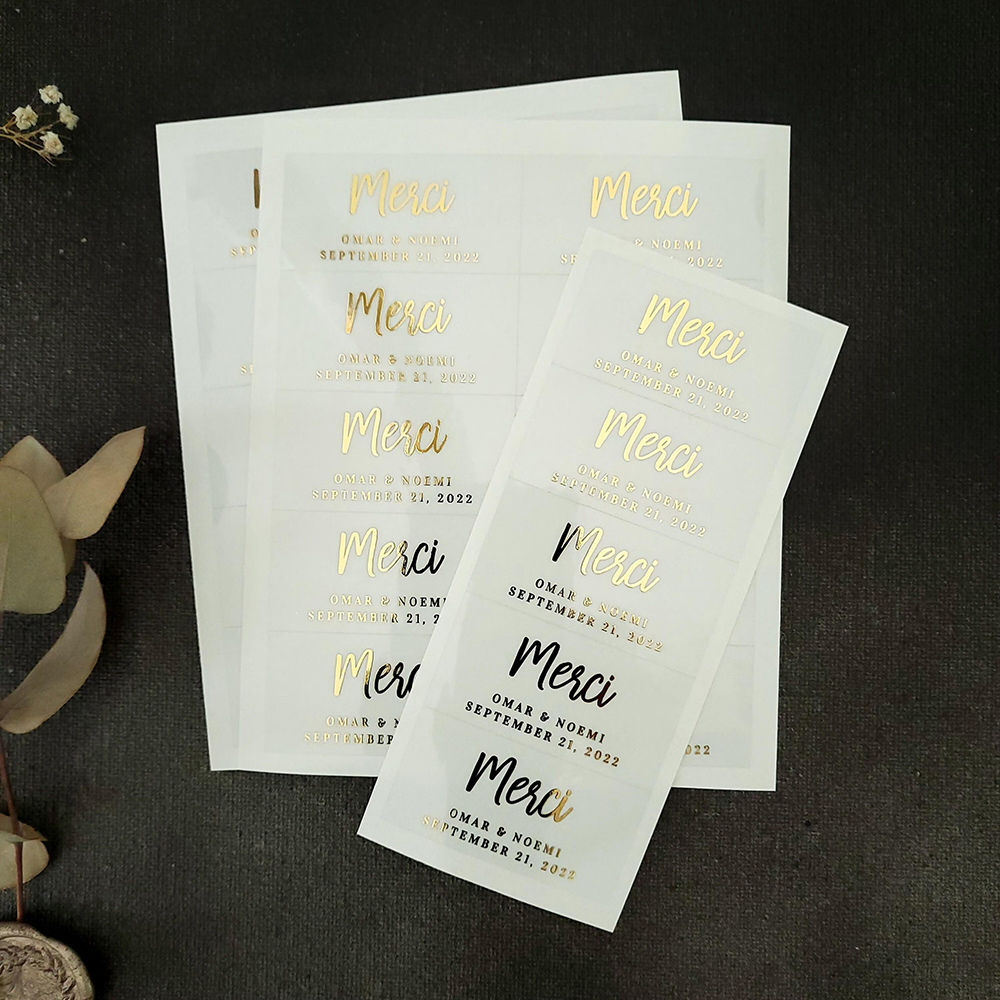 100pcs Custom Transparent Labe - Personalised Candle Label reseña y precio