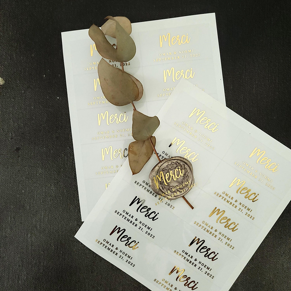100pcs Custom Transparent Labe - Personalised Candle Label reseña y precio