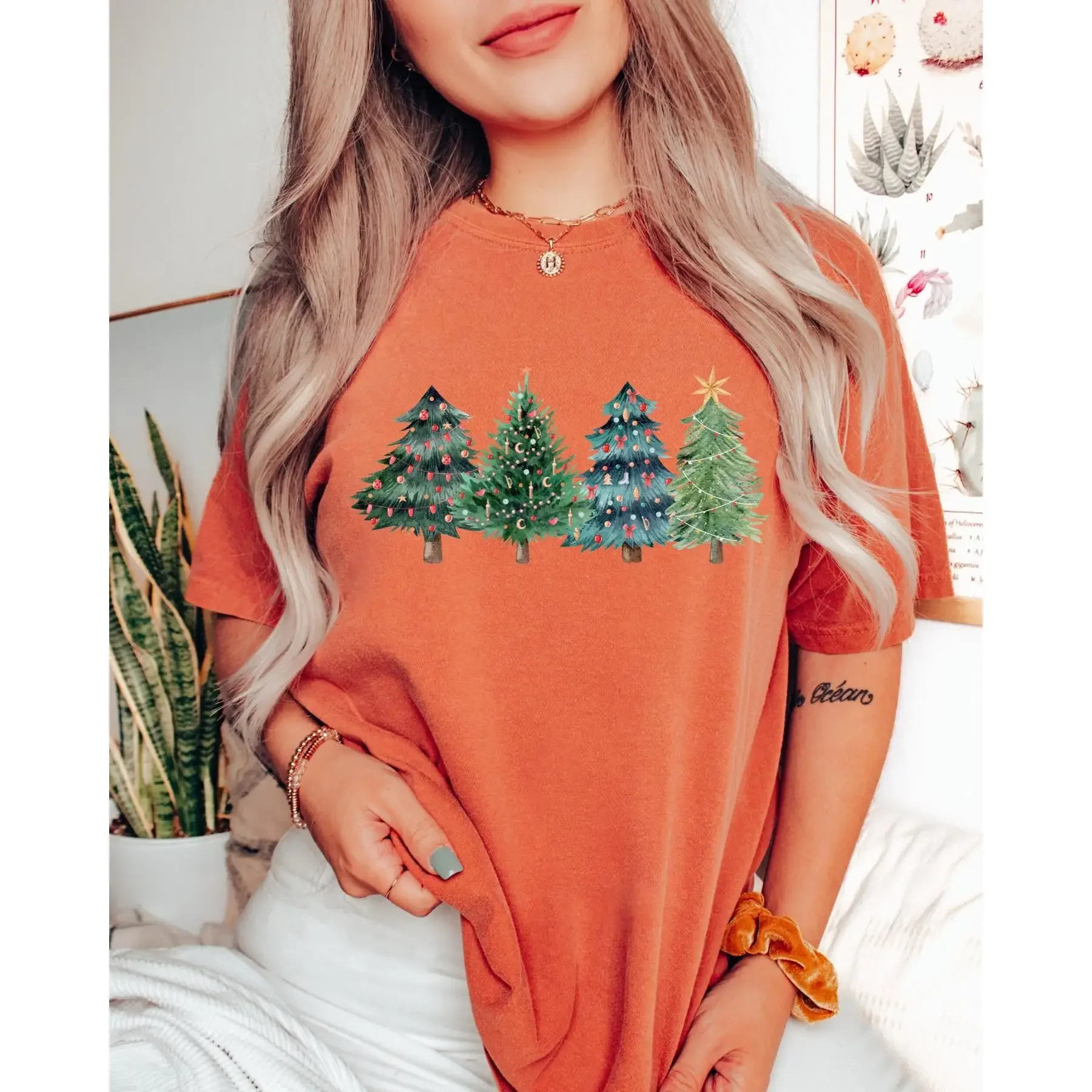 Christmas Trees T Shirt Xmas C - Family Tree Print reseña y precio