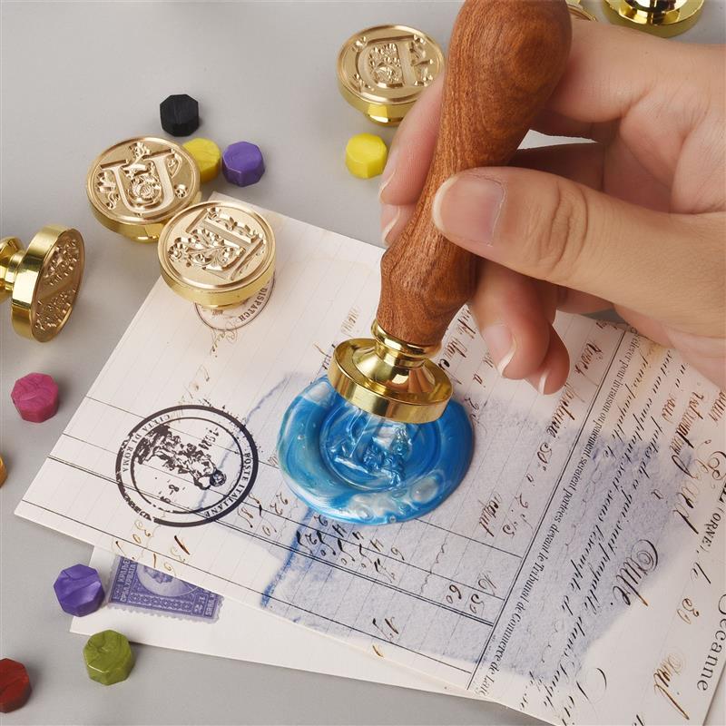 A-Z Vintage Sealed Wax Stamp H - Wax Seal Letter Kit reseña y precio