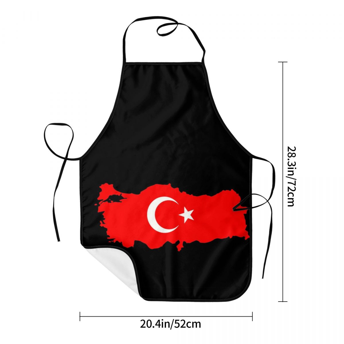 Custom Bib Turkey Flag Map Apr - Custom Star Map reseña y precio
