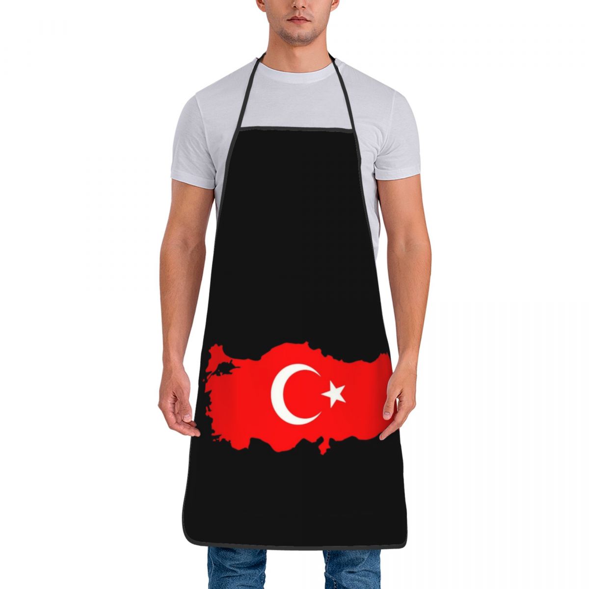 Custom Bib Turkey Flag Map Apr - Custom Star Map reseña y precio