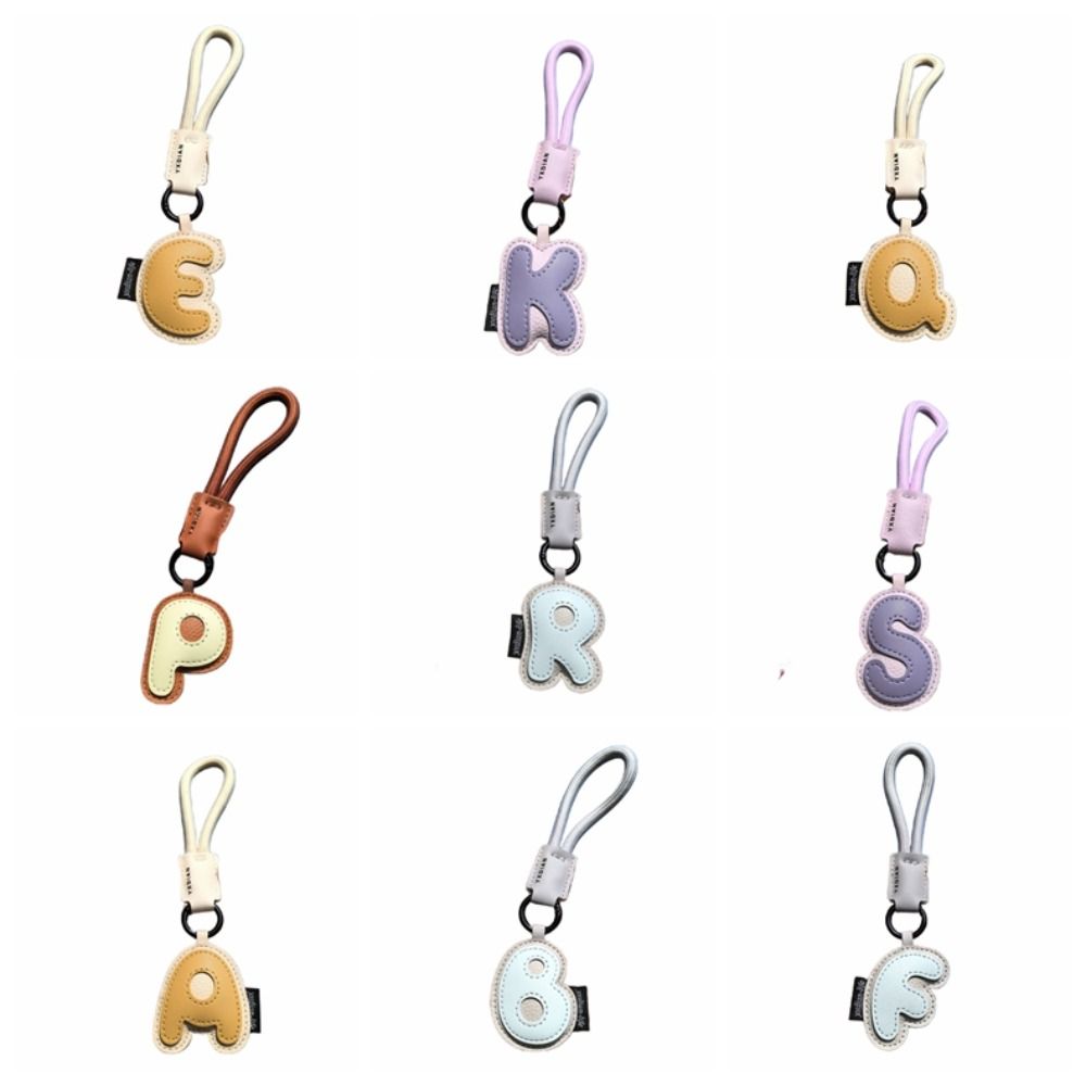 Sweet 26 Letter Keychain PU Le - Monogram Keychain Leather reseña y precio