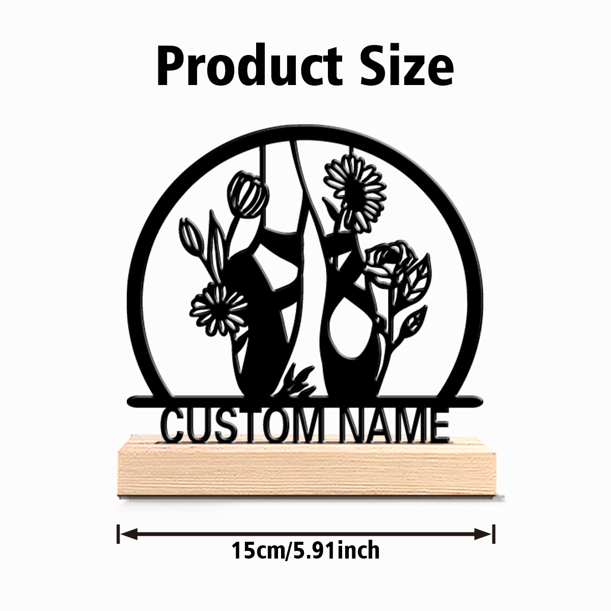 1pc beautiful personalized bal - Engraved Wood Frame reseña y precio