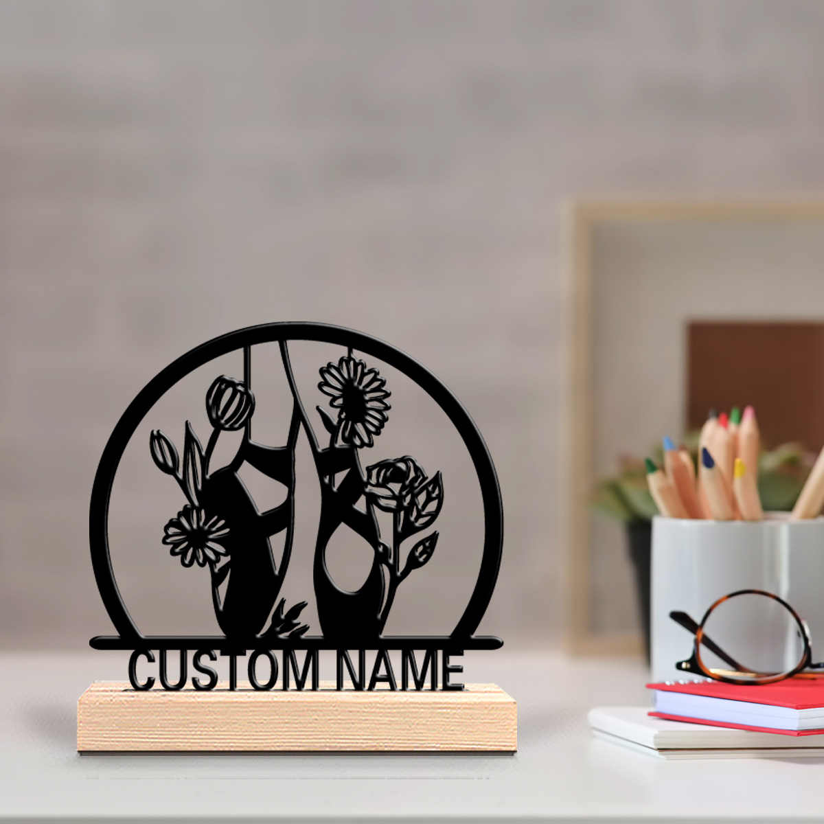 1pc beautiful personalized bal - Engraved Wood Frame reseña y precio
