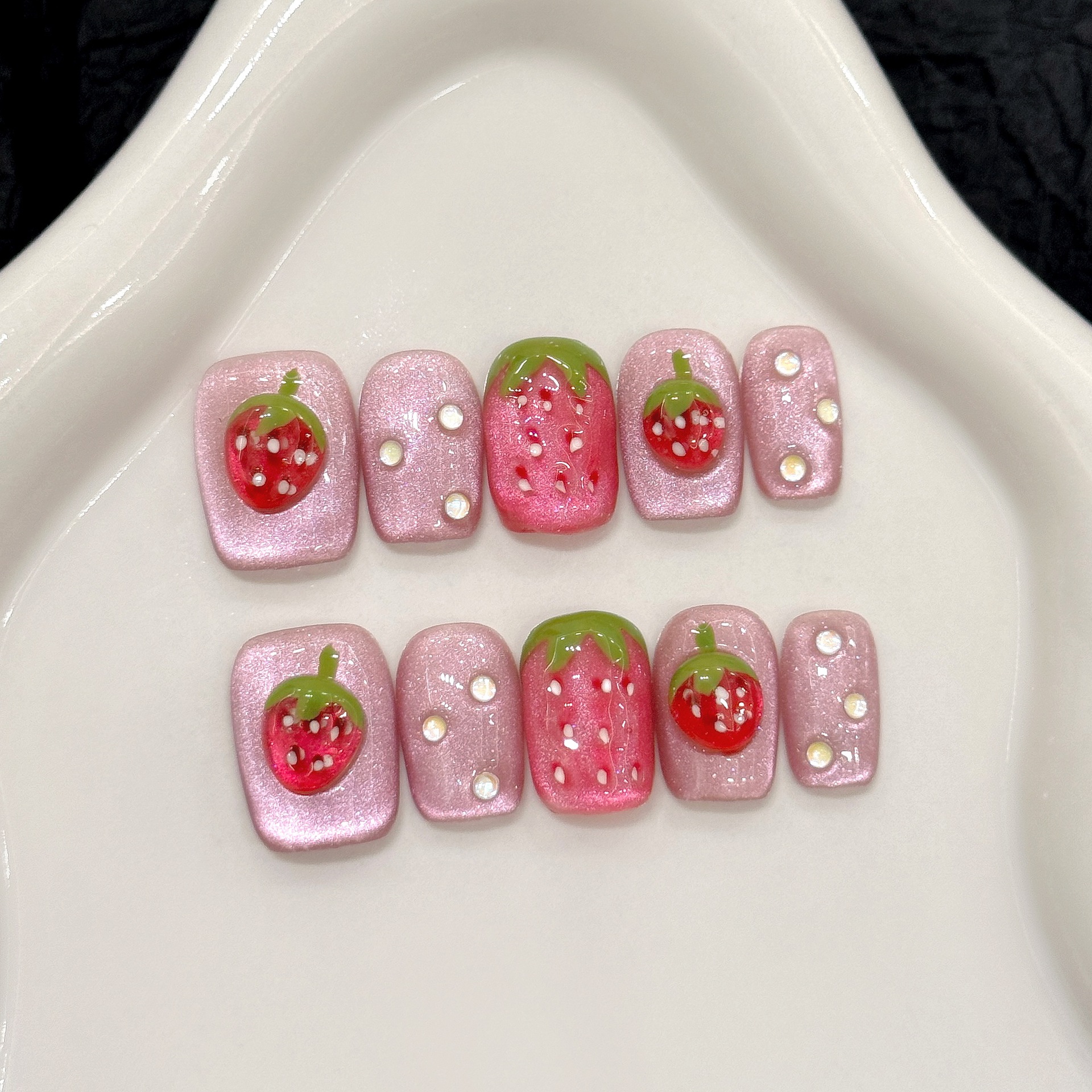 10pcs Cute Red Strawberry Pres - Pressed Flower Art reseña y precio