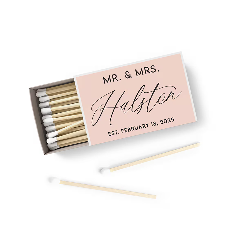 50/100PCS Personalized Matchbo - Personalised Candle Label reseña y precio