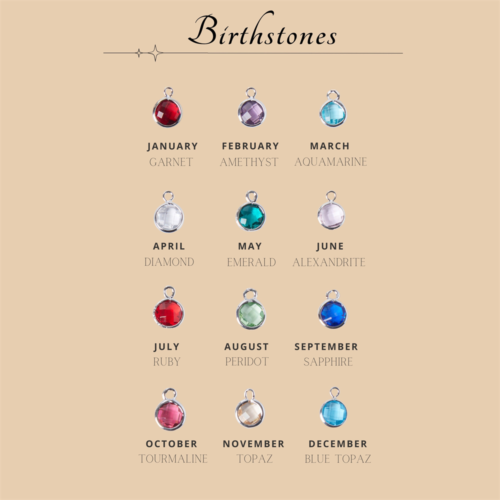 Custom Carabiner Name Charm Ne - Birth Flower Necklace reseña y precio