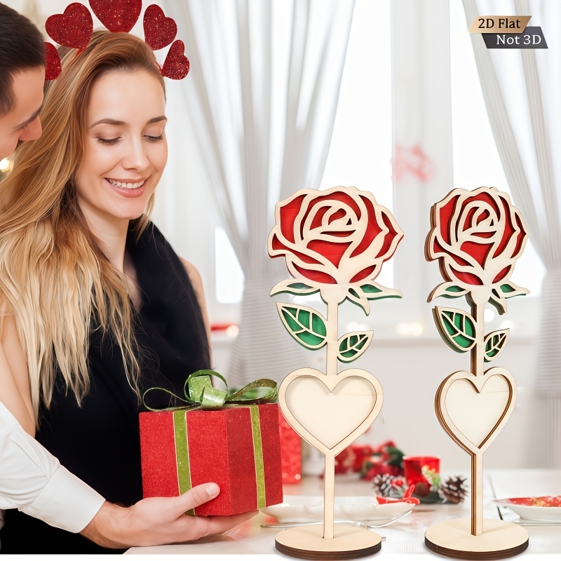 2pcs Handmade Engraved 2D Wood - Engraved Wood Frame reseña y precio