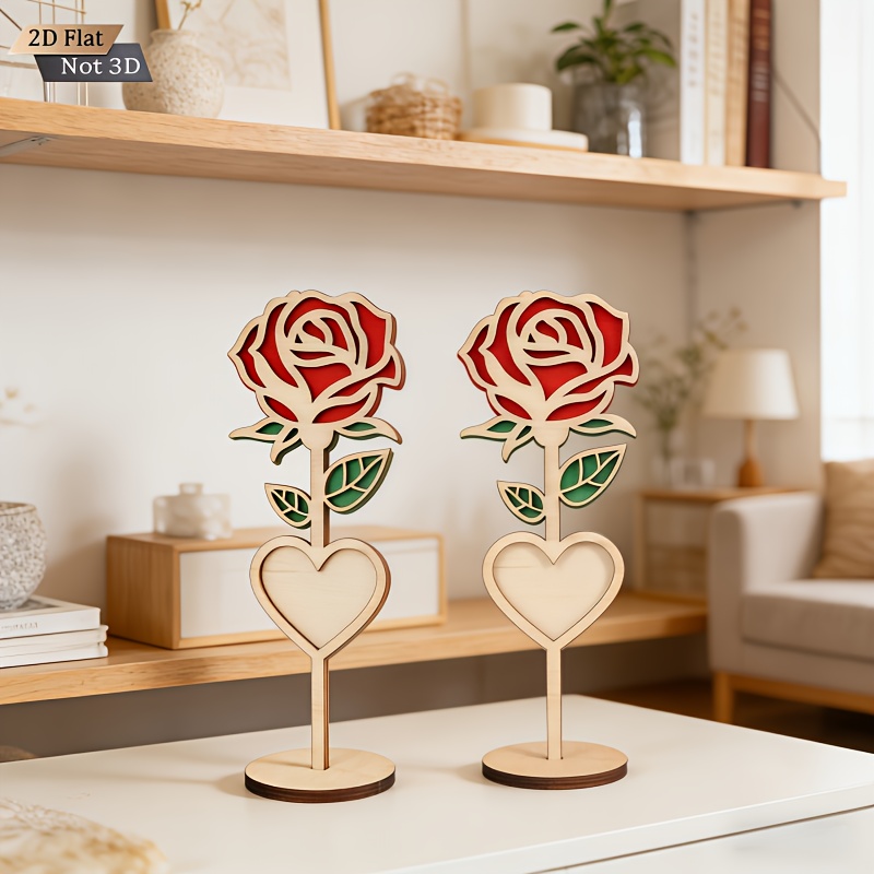 2pcs Handmade Engraved 2D Wood - Engraved Wood Frame reseña y precio