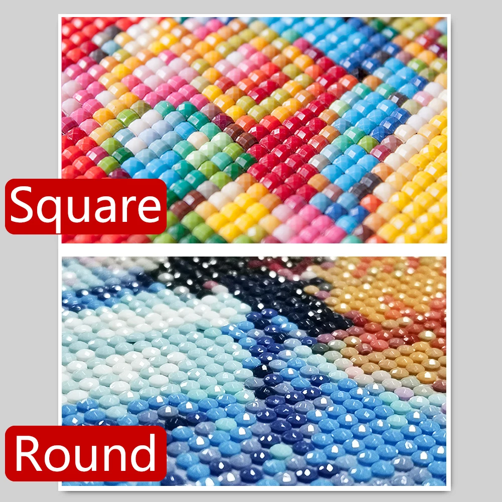 Frameless,5D DIY Square/Round  - Photo Mosaic Print reseña y precio