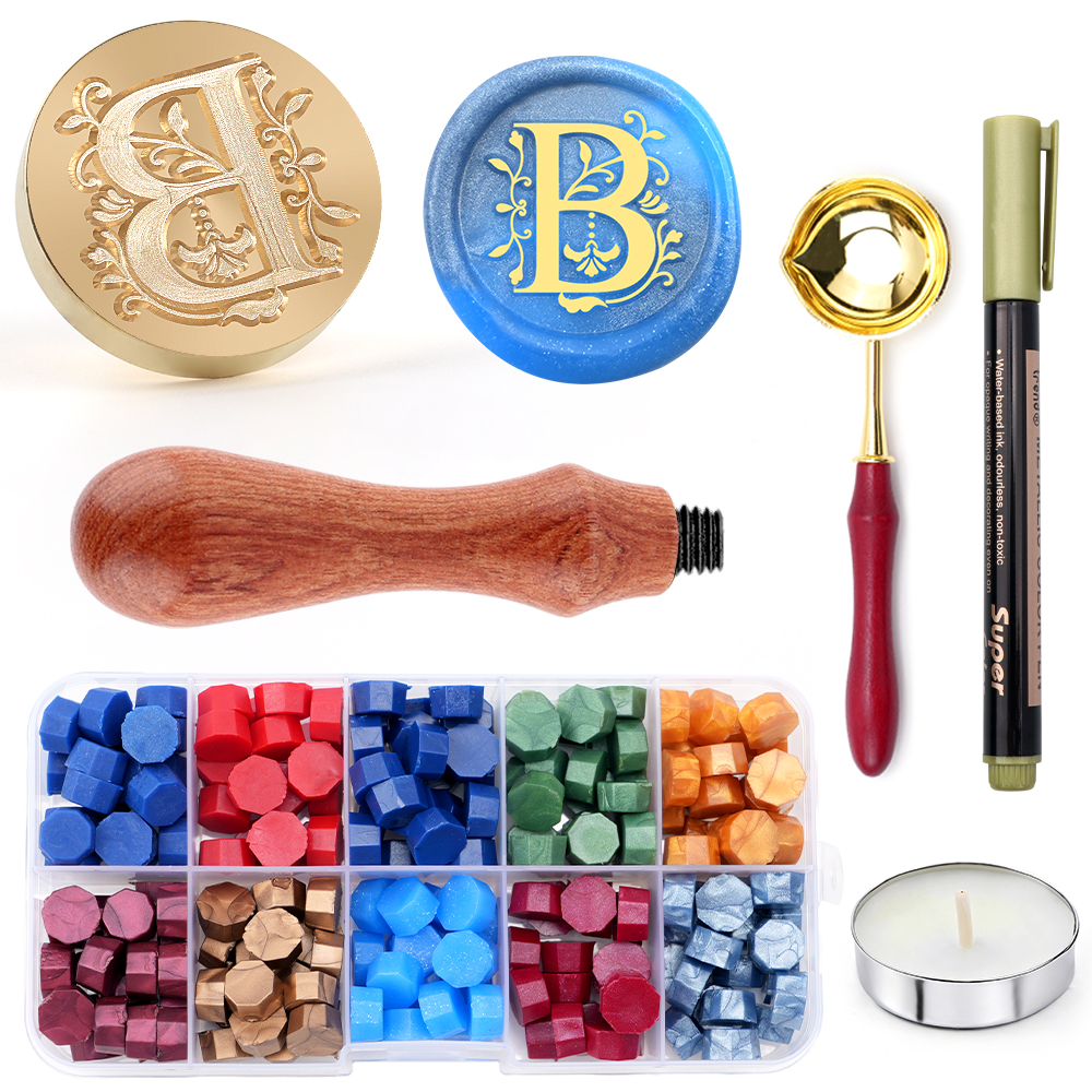 A-Z letter Wax Seal Stamp Kit  - Wax Seal Letter Kit reseña y precio