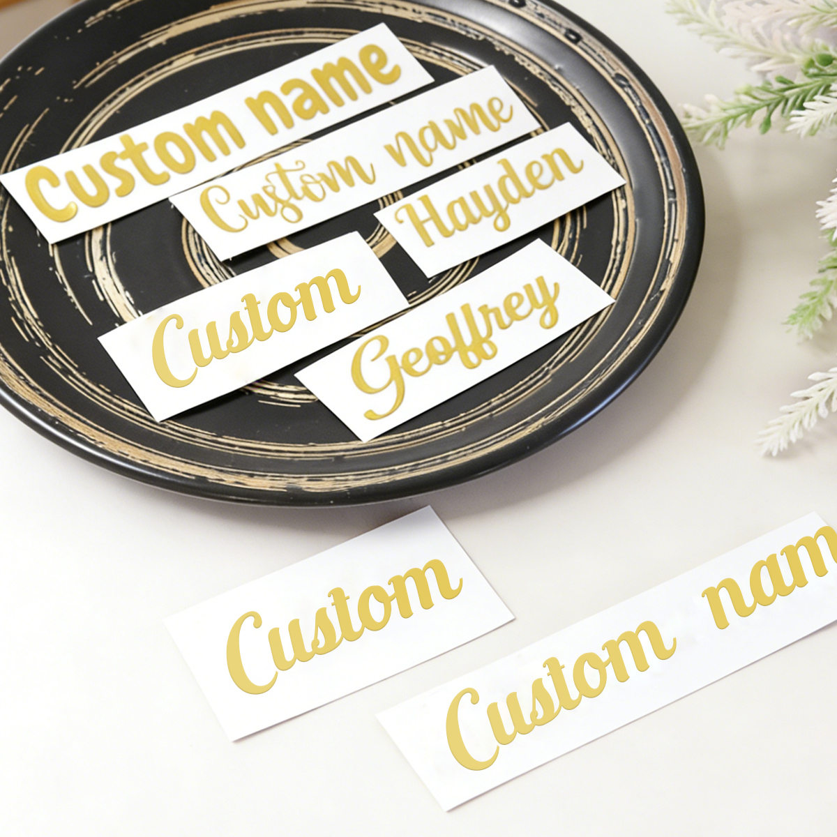 Custom name stickers, custom g - Personalised Candle Label reseña y precio