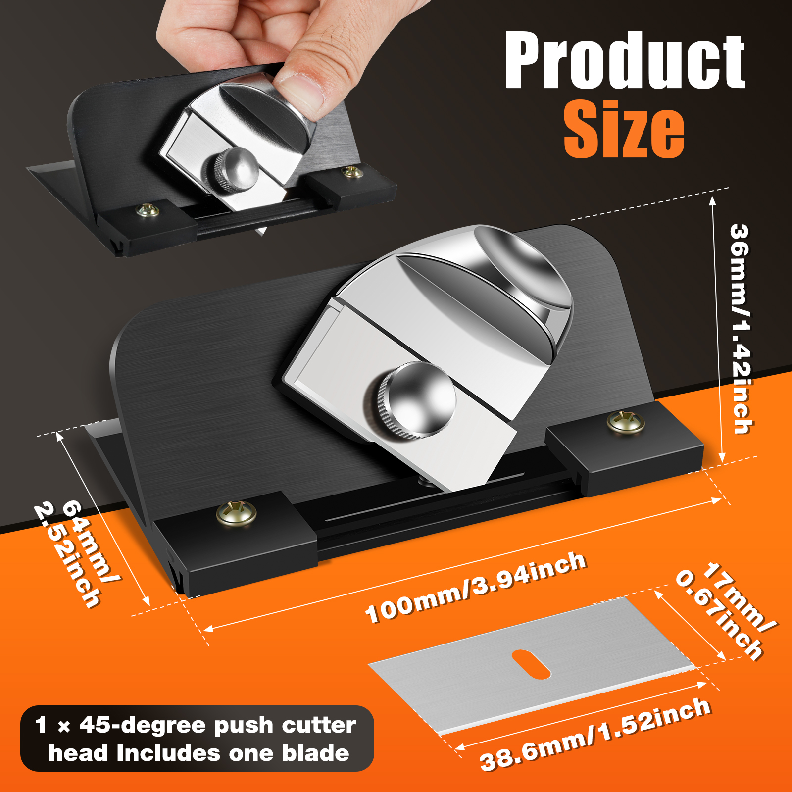 Retractable Mat Cutter 45° Bev - Engraved Wood Frame reseña y precio