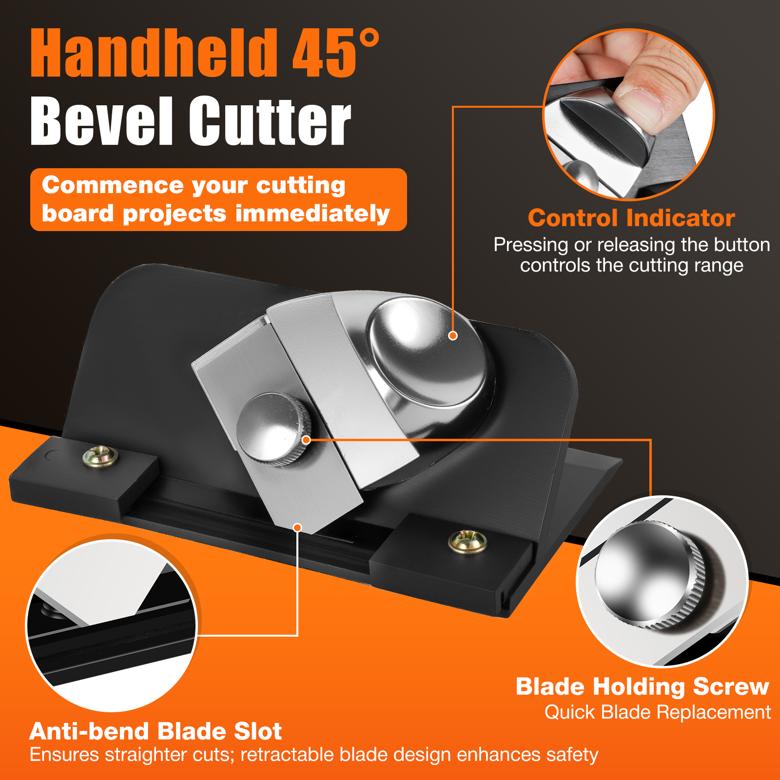 Retractable Mat Cutter 45° Bev - Engraved Wood Frame reseña y precio