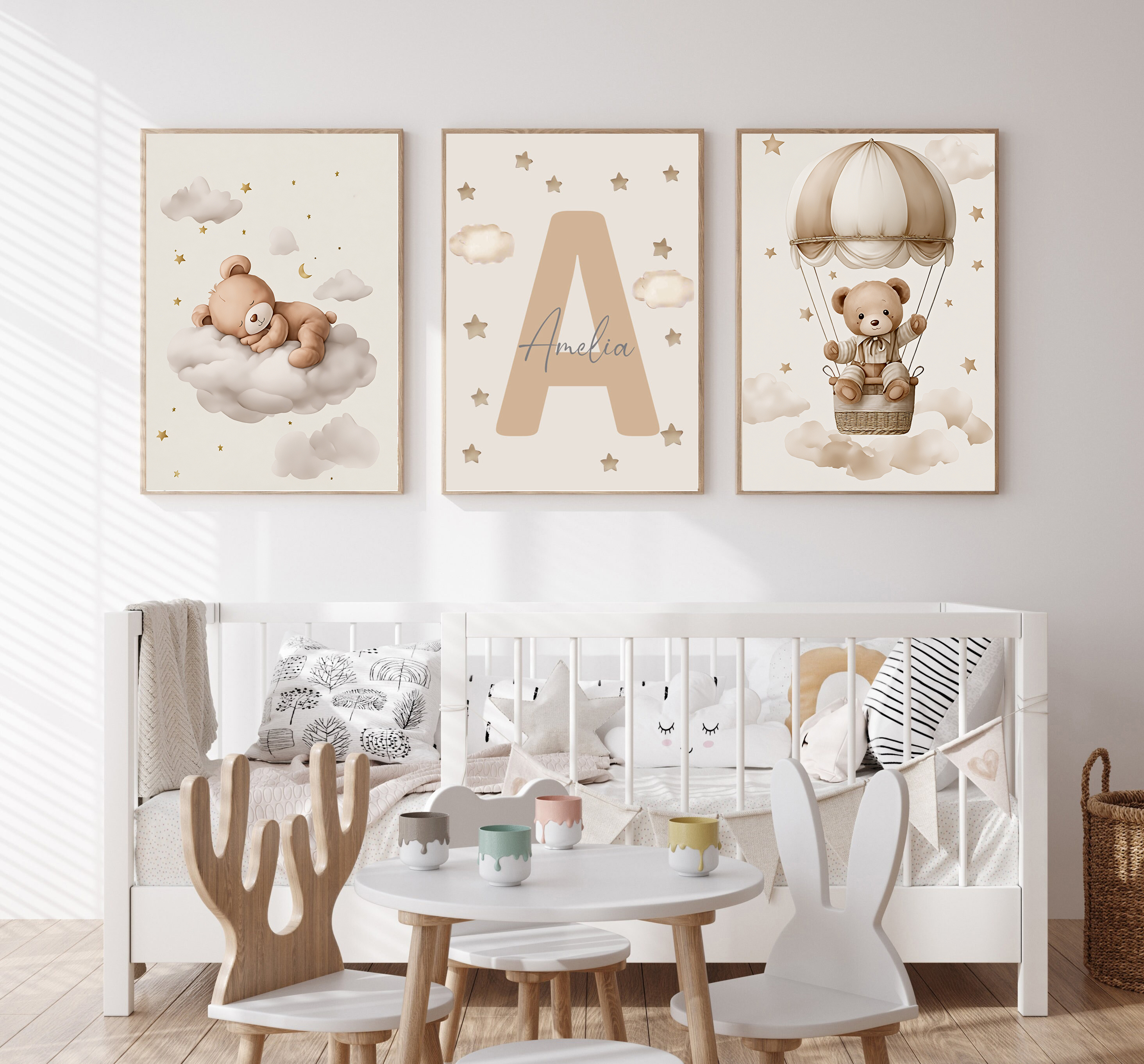 3pcs/set Bohemian Teddy Bear A - Personalized Name Box reseña y precio